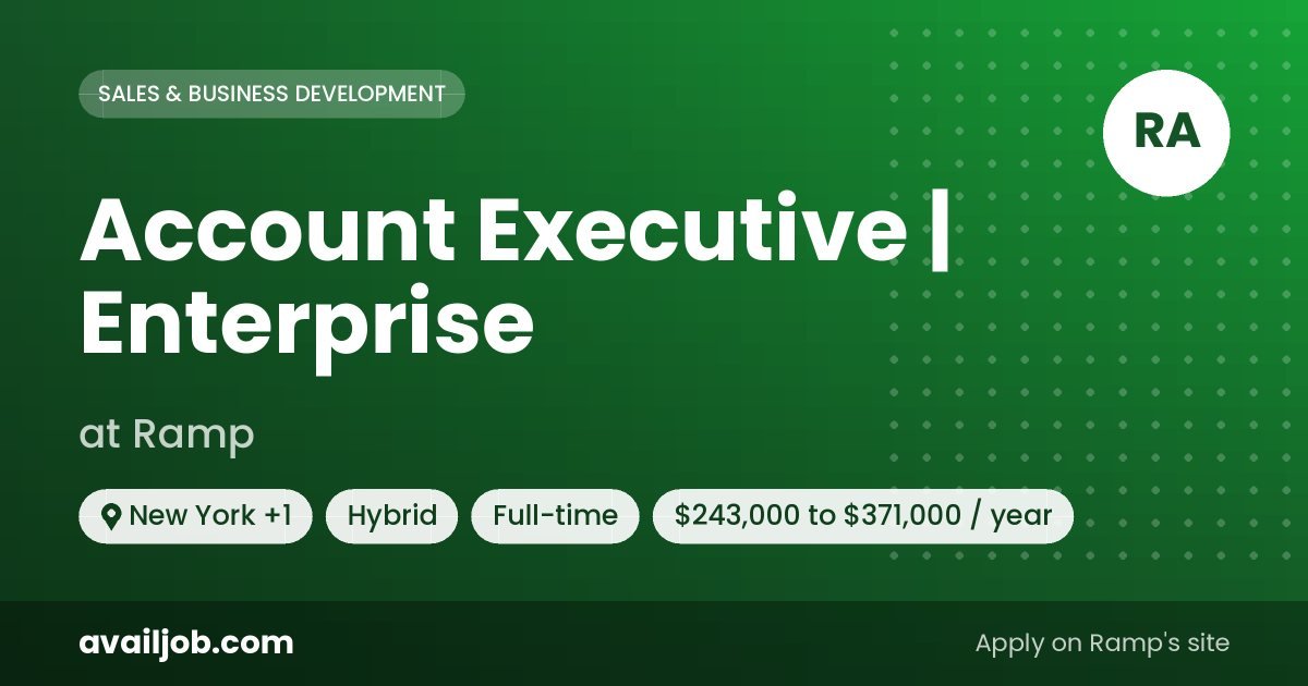 Account Executive | Enterprise job at Ramp in New York