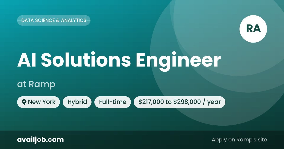AI Solutions Engineer job at Ramp in New York