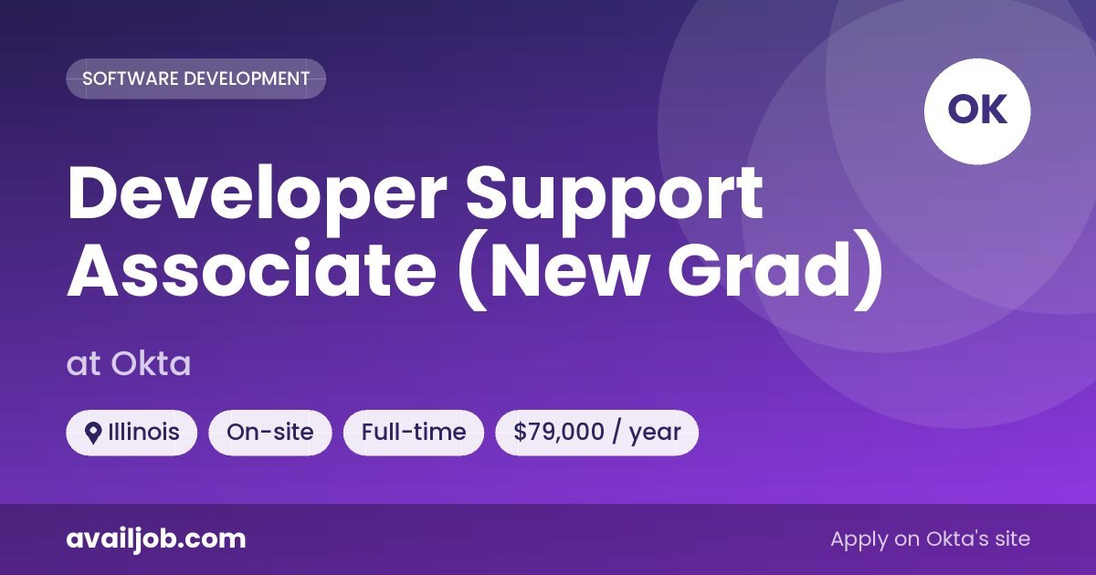 Developer Support Associate (New Grad) job at Okta in Illinois