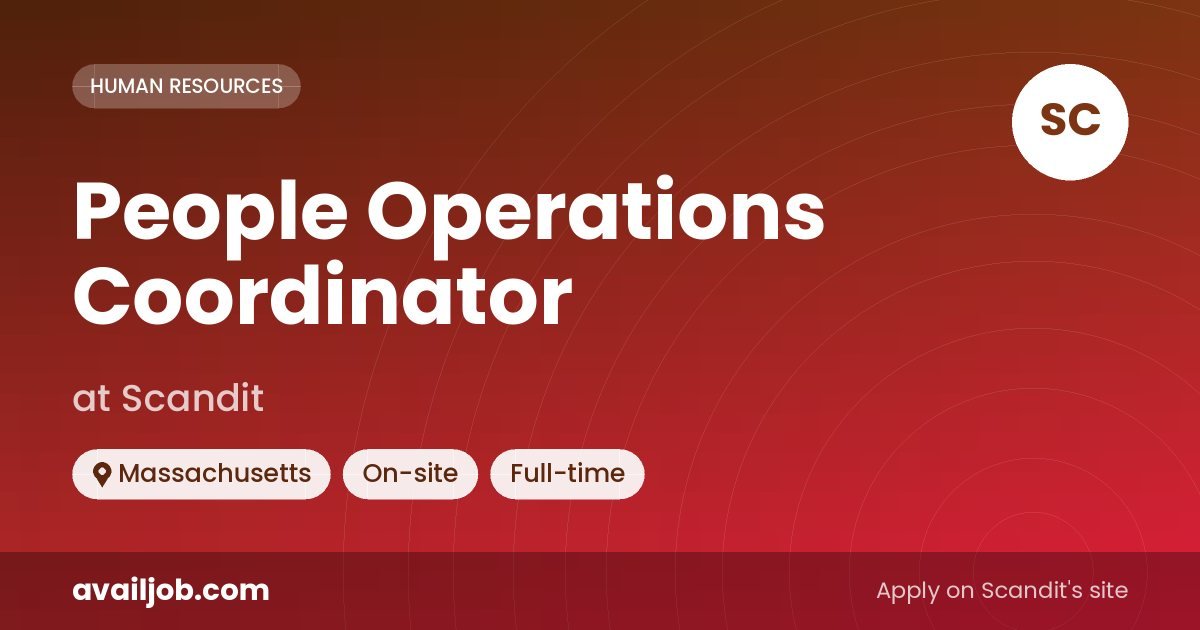 People Operations Coordinator job at Scandit in Massachusetts