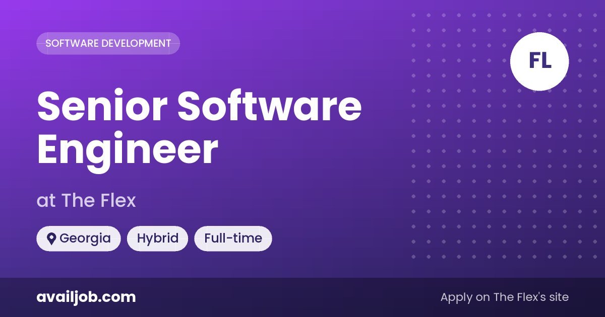 Senior Software Engineer job at The Flex in Georgia