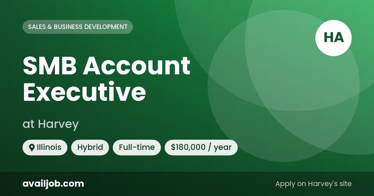 SMB Account Executive job at Harvey in Illinois